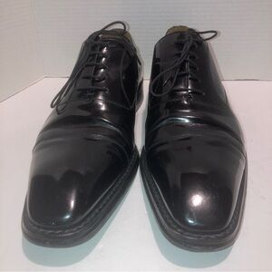 Mezlan Men’s Black Lace Up Luxury Oxford Dress Shoes Size 15 Made In Spain